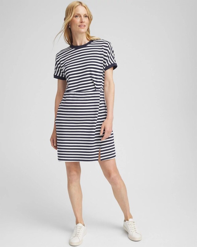 Zenergy Stripe Twist Front Dress - image 2